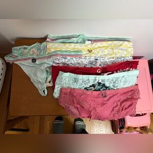 NWT La Vie En Rose Lace and Floral Panties Collection